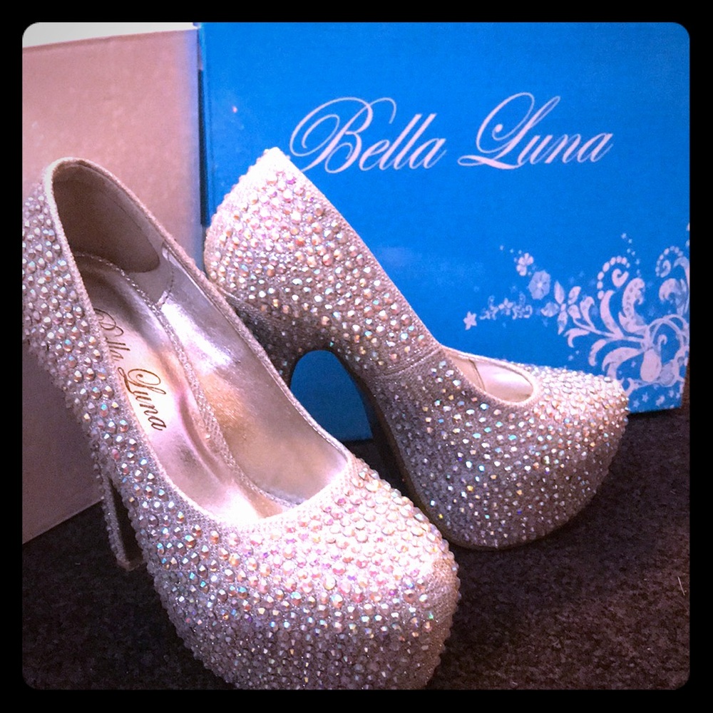 Almost new Bella Luna diamond shoes